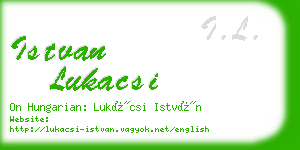 istvan lukacsi business card